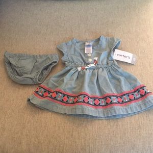 Carters newborn dress!